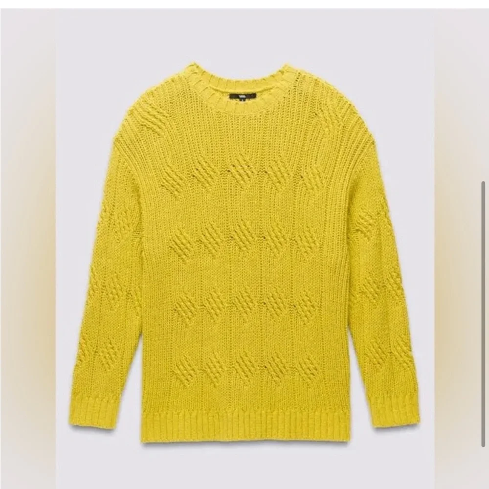 Vans Women’s Mustard Yellow Sweater Size XL - Picture 4 of 8